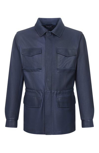 Мужская кожаная куртка KITON, арт. UW2381V0818H