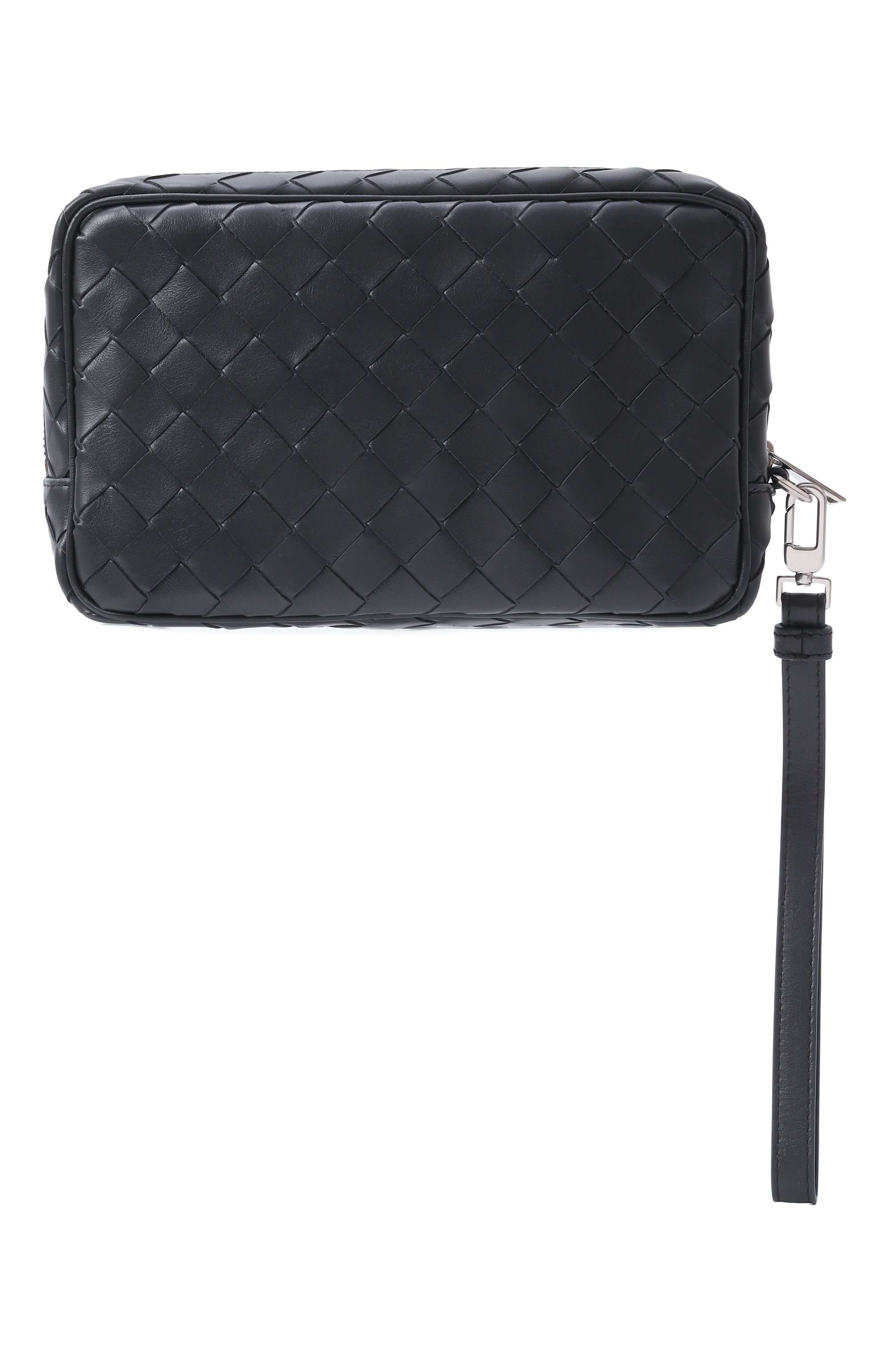 Борсетка BOTTEGA VENETA темно-серого цвета по цене 189000 руб., арт. 795253 V2HL1, фото 6 Борсетка BOTTEGA VENETA, арт. 795253 V2HL1, фото 6