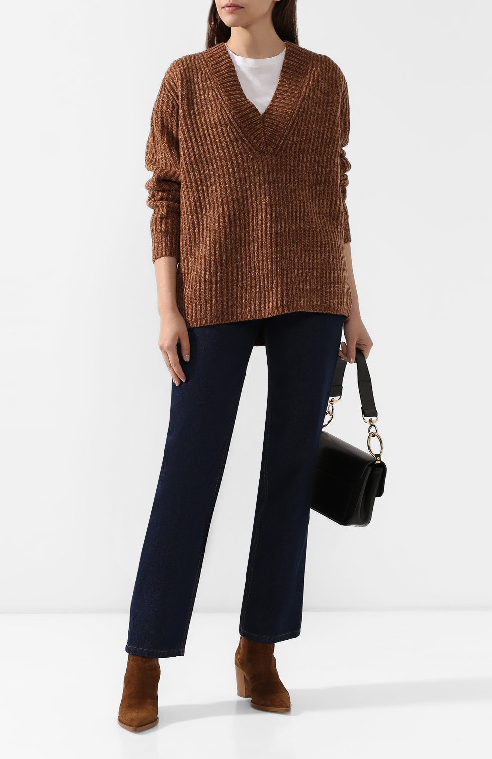 Джинсы VICTORIA, VICTORIA BECKHAM черного цвета по цене 24850 руб., арт. VB410 AW19P 514, фото 2 Джинсы VICTORIA, VICTORIA BECKHAM, арт. VB410 AW19P 514, фото 2