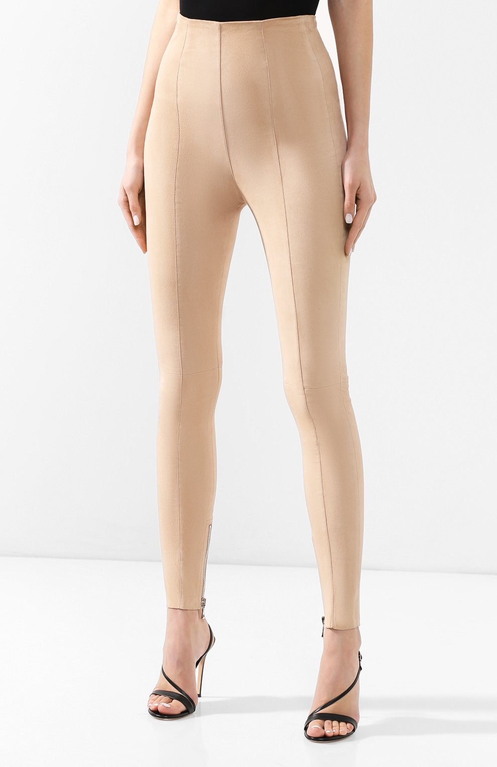 Кожаные брюки BALMAIN, арт. RF05271/L066, фото 3