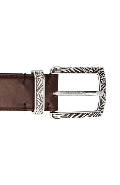 Кожаный ремень KITON, арт. USC21PN00100, фото 3