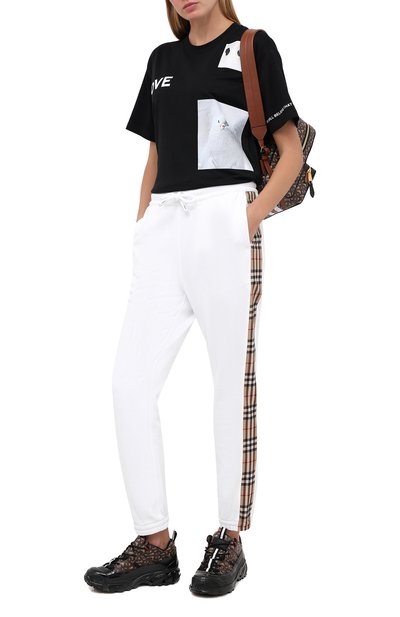 Хлопковые джоггеры BURBERRY, арт. 8032296, фото 2