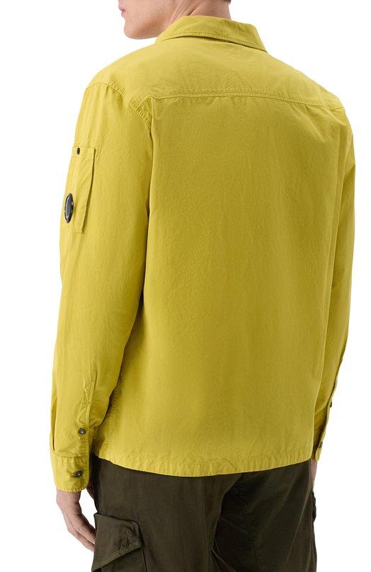 Хлопковая куртка-рубашка C.P. Company 20CM0S705A/110143G Жёлтый  20CM0S705A/110143G Фото 4