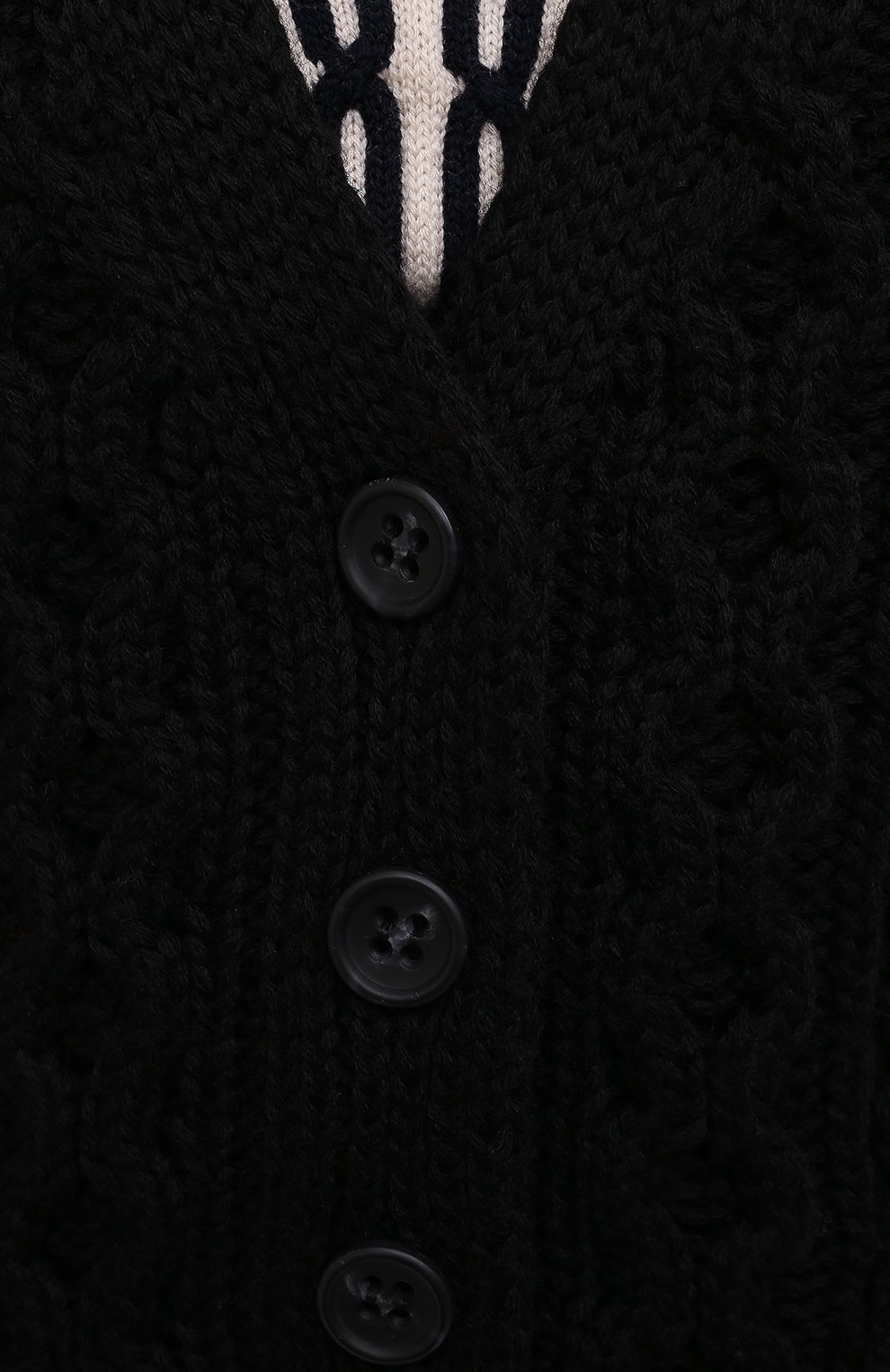 Шерстяной кардиган REDVALENTINO черного цвета по цене 69800 руб., арт. UR0KA00T/5F7, фото 5 Шерстяной кардиган REDVALENTINO, арт. UR0KA00T/5F7, фото 5