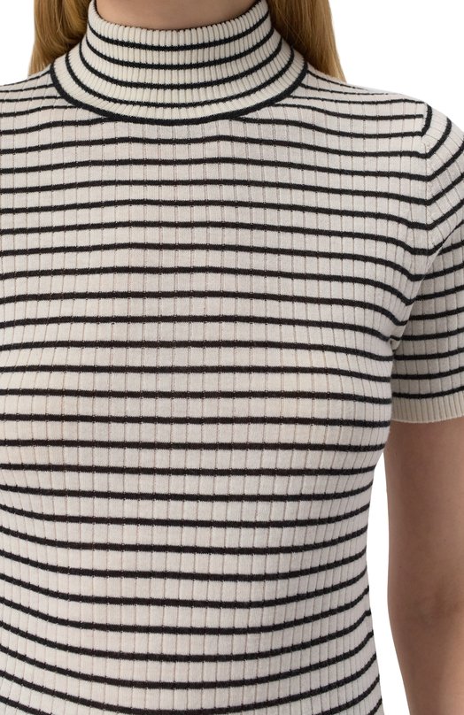 Водолазка из шерсти и шелка Max Mara Studio FIEMME Белый  FIEMME Фото 5