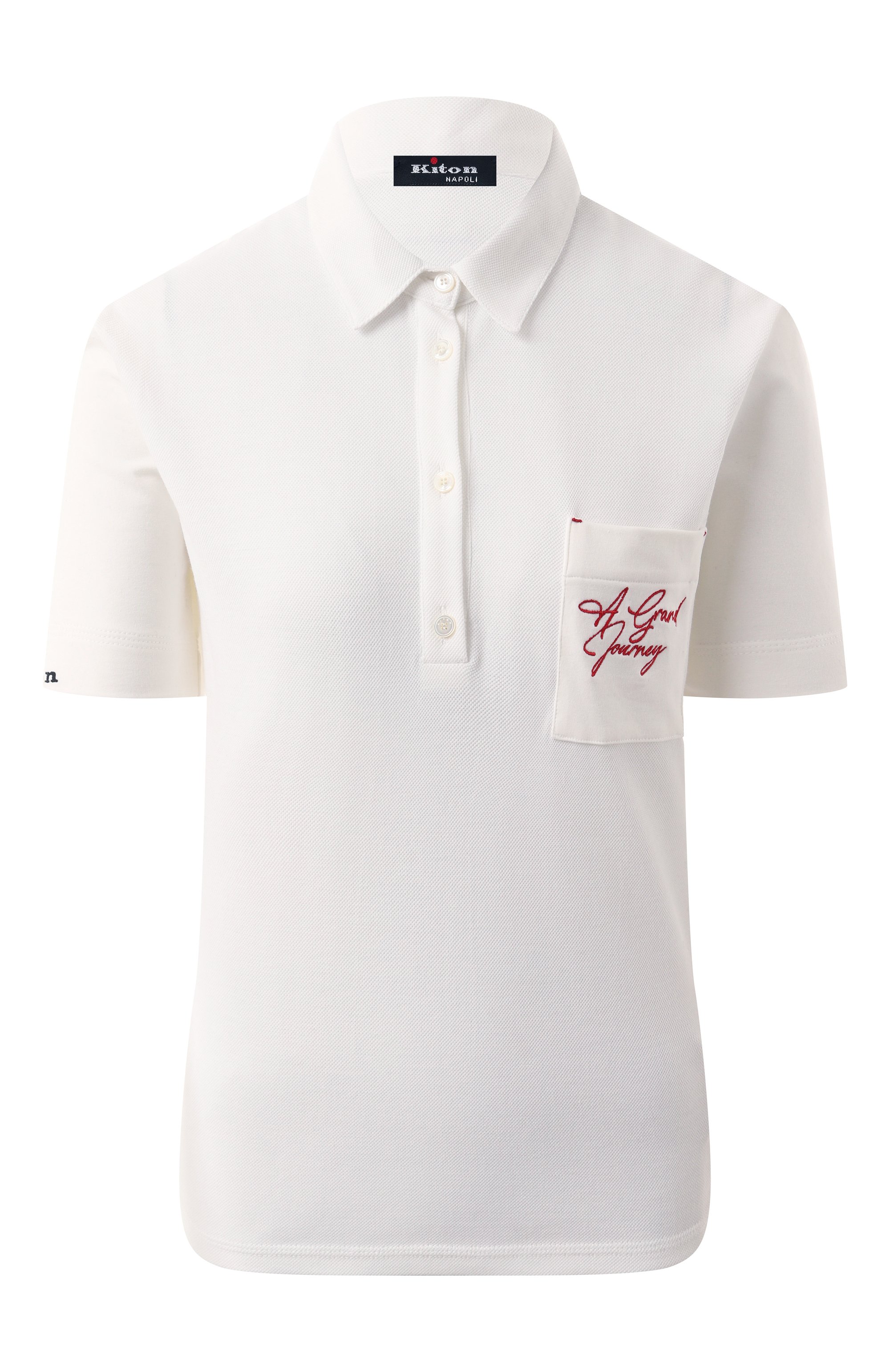 Хлопковое поло KITON, арт. D59449H0880101, фото 1