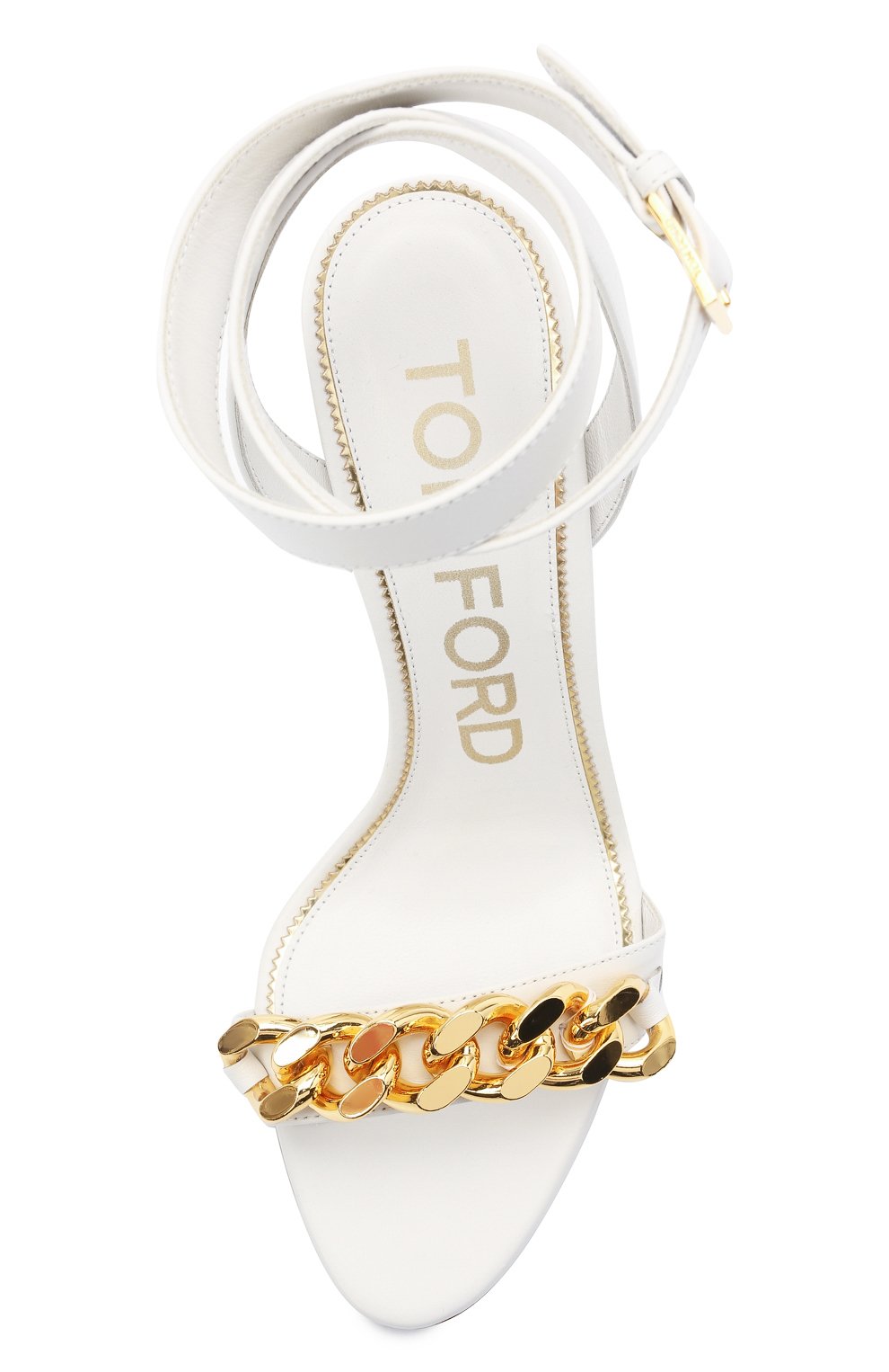 Комбинированные босоножки chain TOM FORD, арт. W2910T-LCL153, фото 5