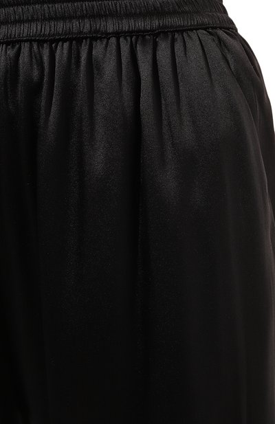 Шелковые брюки ERMANNO SCERVINO черного цвета по цене 69500 руб., арт. D454P720TBW, фото 5 Шелковые брюки ERMANNO SCERVINO, арт. D454P720TBW, фото 5