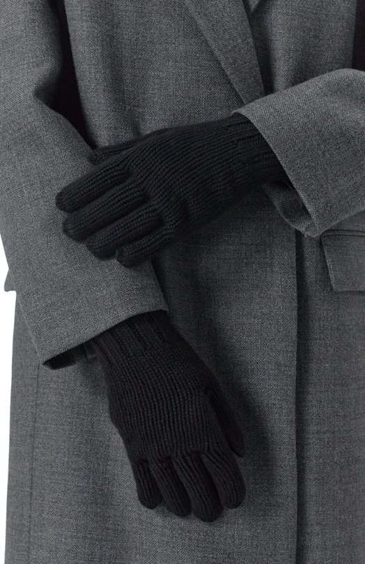 Кашемировые перчатки Dolce & Gabbana FX00KT/JAWZ9 Чёрный  FX00KT/JAWZ9 Фото 2