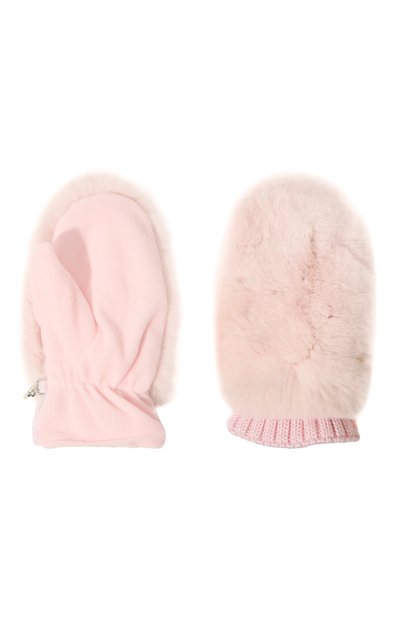 Меховые варежки из кролика IL TRENINO, арт. CL 4078/VA, фото 2