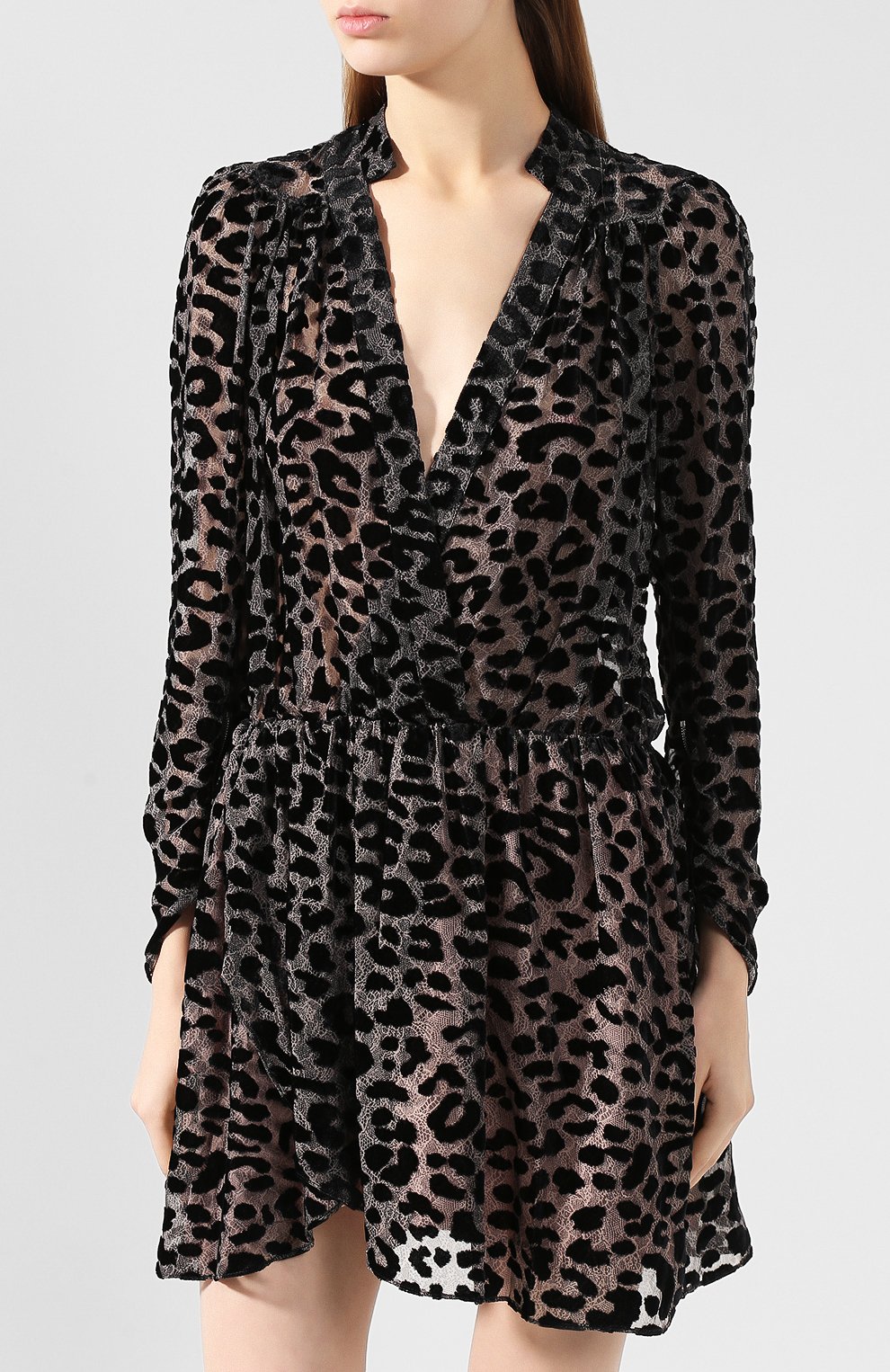 Платье из смеси вискозы и шелка ZADIG AND VOLTAIRE, арт. WHCS0410F, фото 3