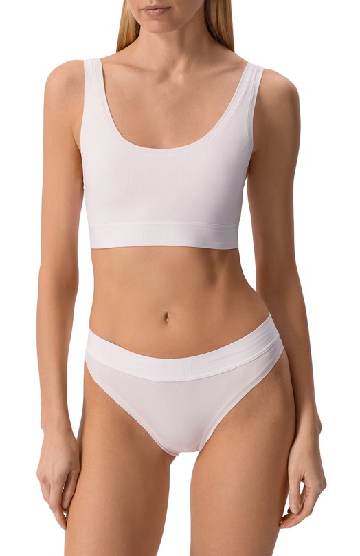 Хлопковый бра-топ Wolford 4W1296 Белый  4W1296 Фото 2