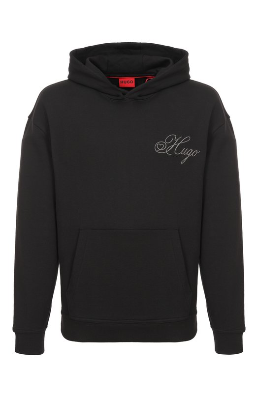 Хлопковое худи HUGO 50557085 Чёрный 50557085
