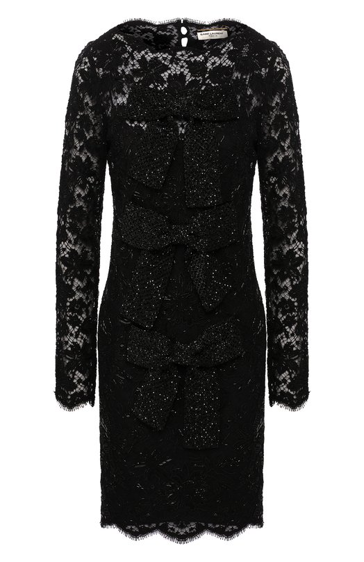 

Кружевное платье Saint Laurent, Чёрный