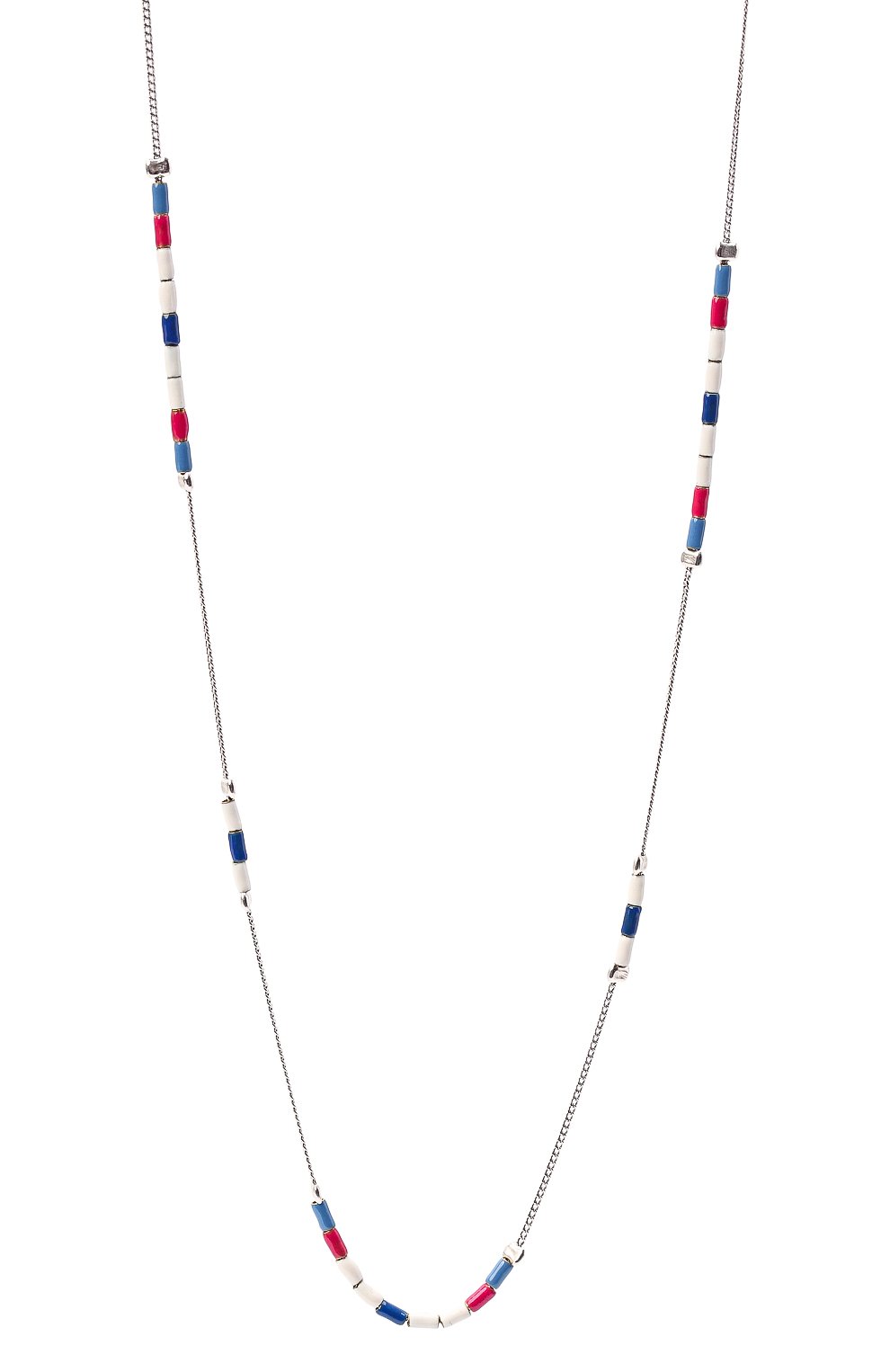 Колье ISABEL MARANT серебряного цвета по цене 22550 руб., арт. SA0252-22P004B, фото 3 Колье ISABEL MARANT, арт. SA0252-22P004B, фото 3