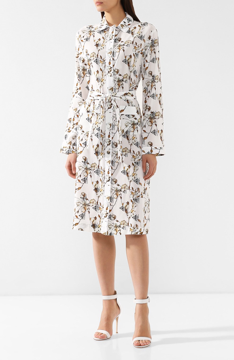 Платье с поясом OFF-WHITE, арт. 0WDB131R19A710570100, фото 3