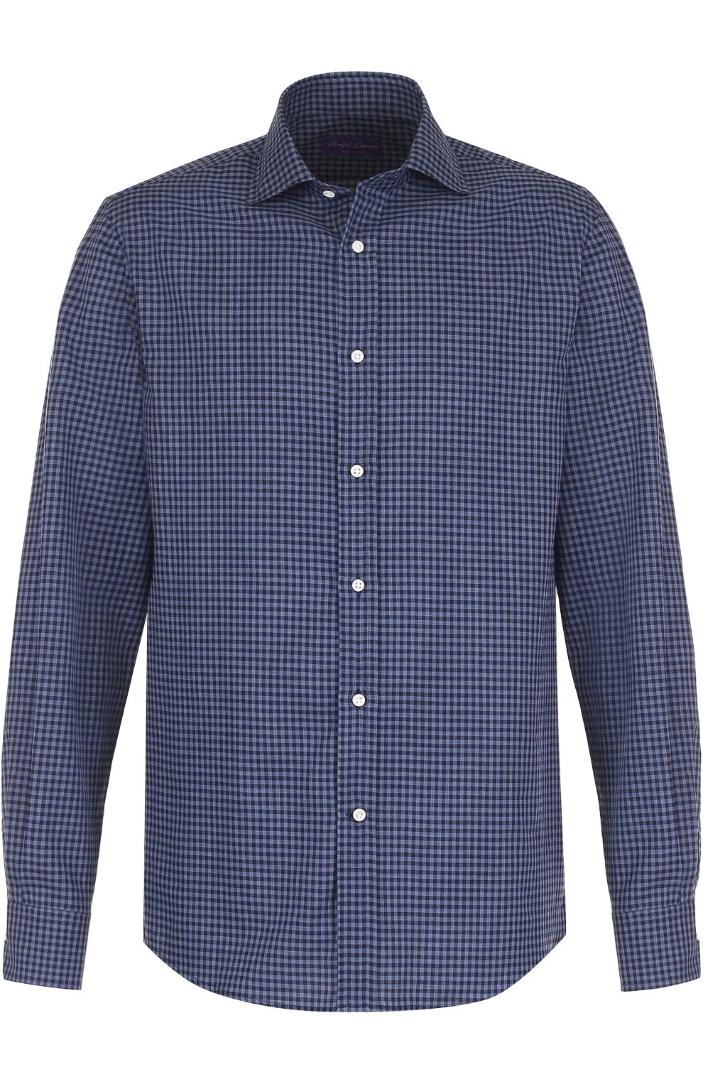 Хлопковая рубашка в клетку RALPH LAUREN, арт. 791669109, фото 1
