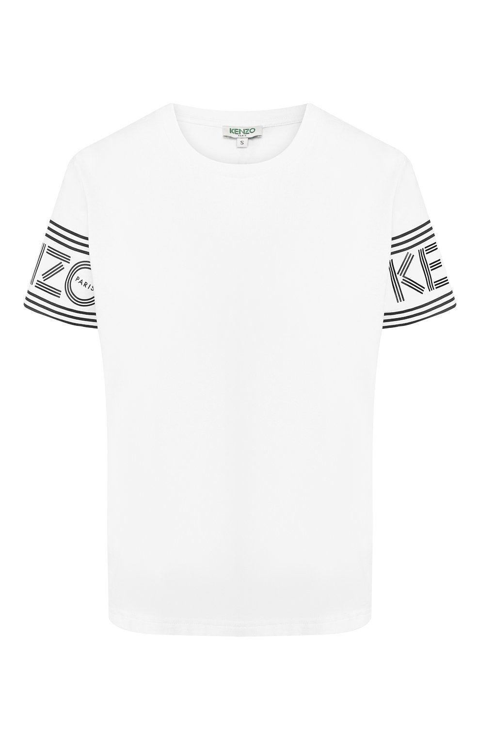 Хлопковая футболка KENZO белого цвета по цене 14550 руб., арт. 2TS783985, фото 1 Хлопковая футболка KENZO, арт. 2TS783985, фото 1