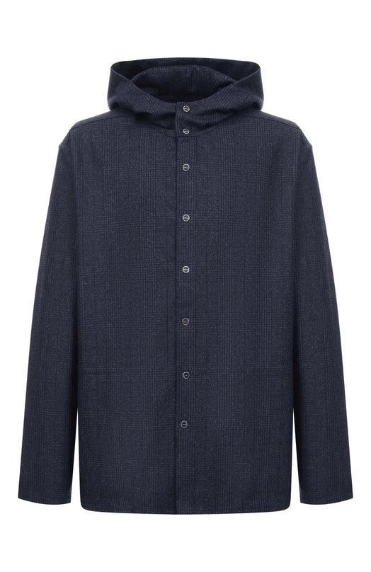 Шерстяная рубашка Kiton UMCPETEK0127G07 Синий UMCPETEK0127G07