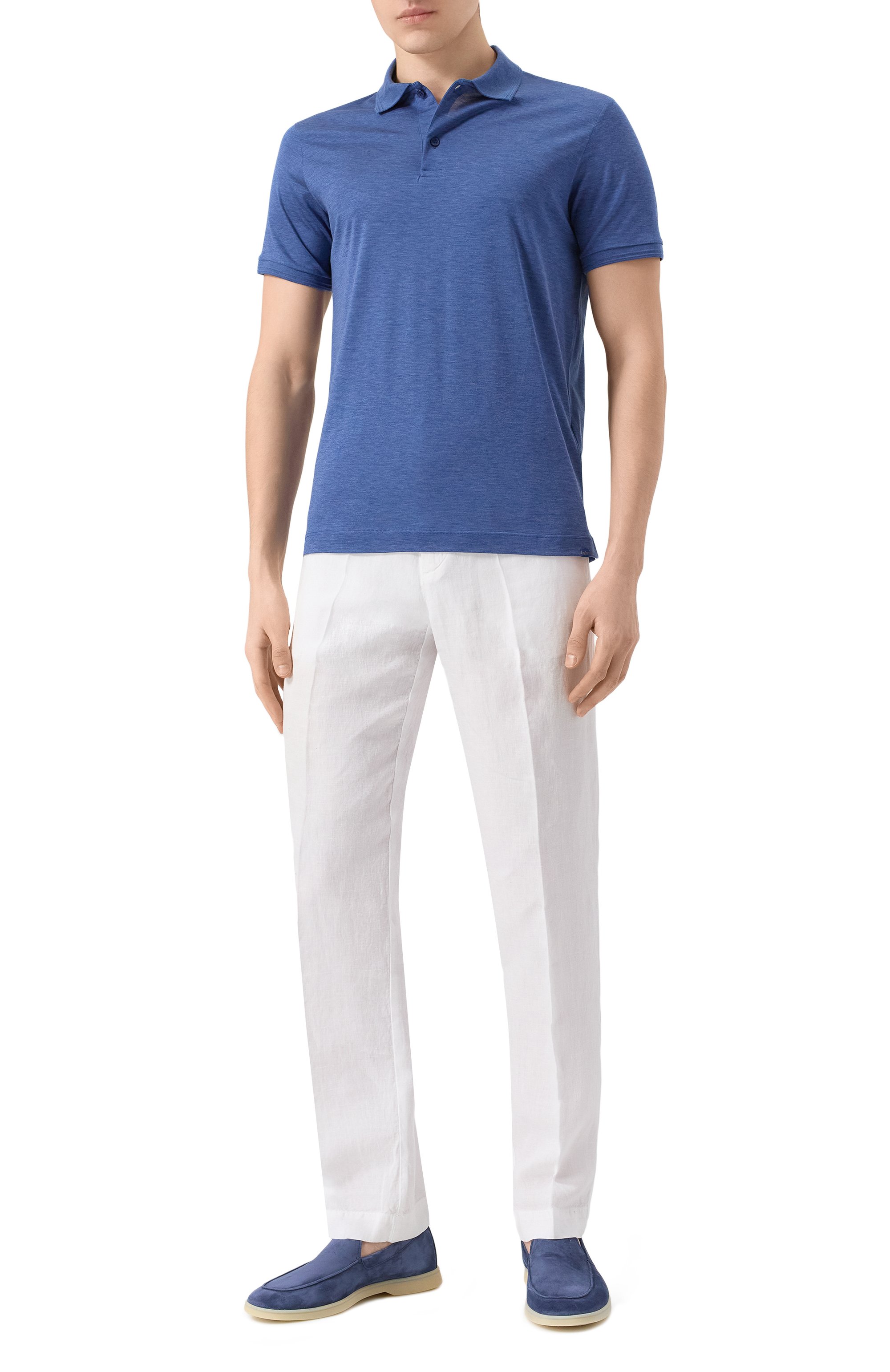 Поло из шелка и хлопка PAUL&SHARK, арт. 25411208, фото 2