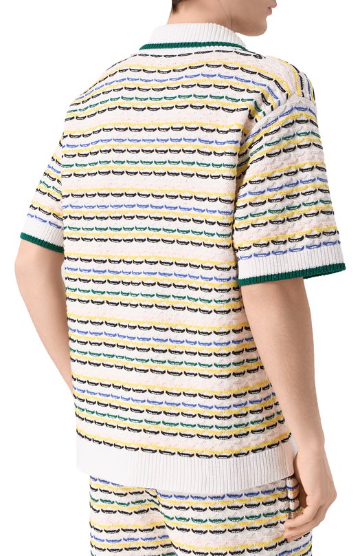 Хлопковая рубашка Casablanca M-SP26-KW-1209-01 Разноцветный  M-SP26-KW-1209-01 Фото 4