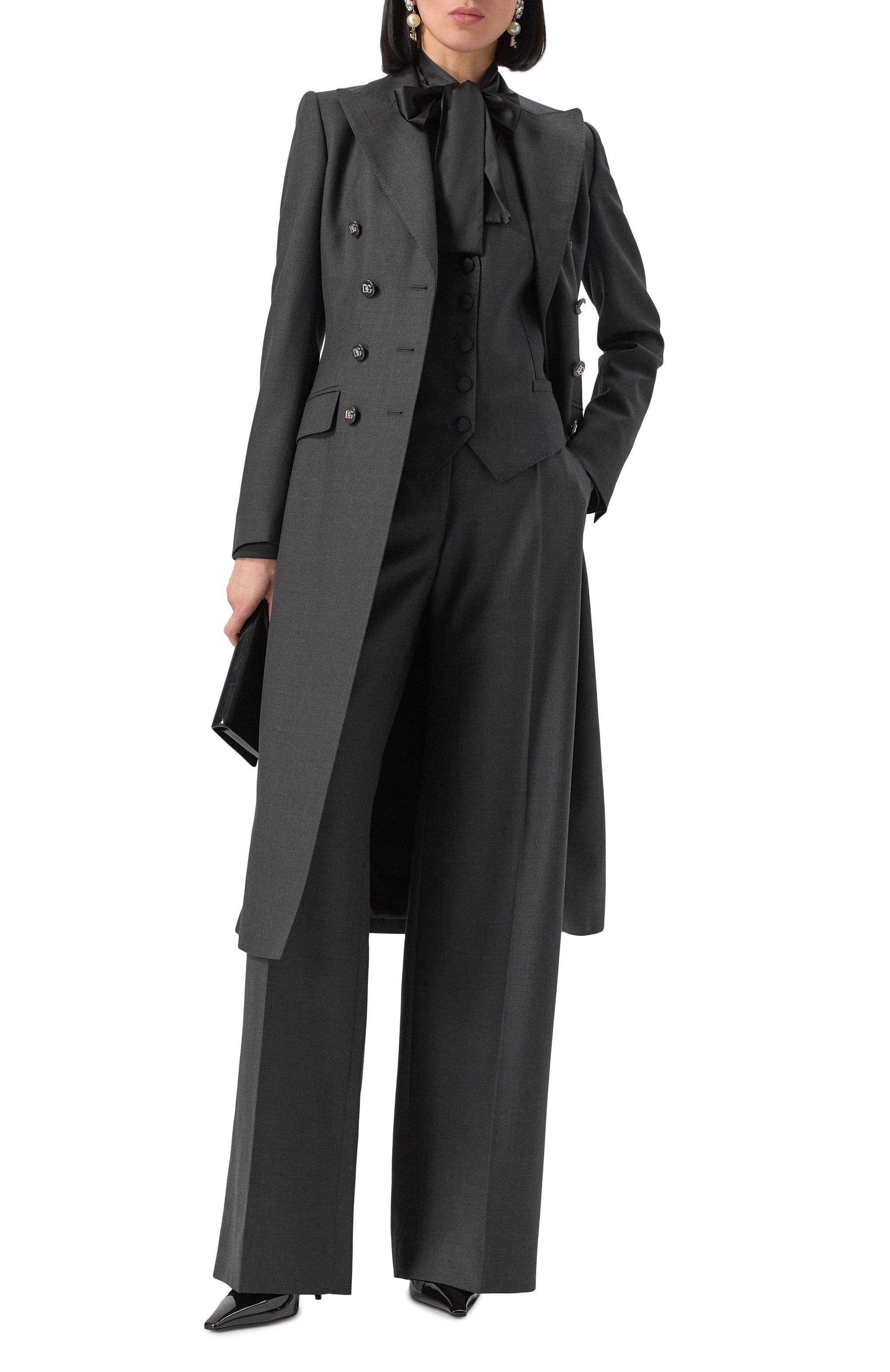 Шерстяное пальто DOLCE & GABBANA, арт. F0W2CT/FU287, фото 2