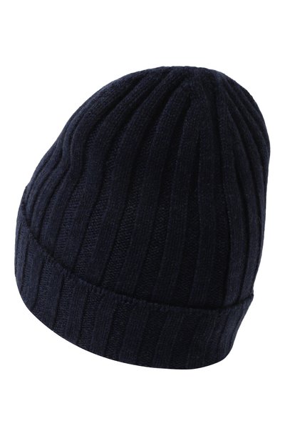 Кашемировая шапка BRUNELLO CUCINELLI темно-синего цвета по цене 25250 руб., арт. B22M90040B, фото 2 Кашемировая шапка BRUNELLO CUCINELLI, арт. B22M90040B, фото 2