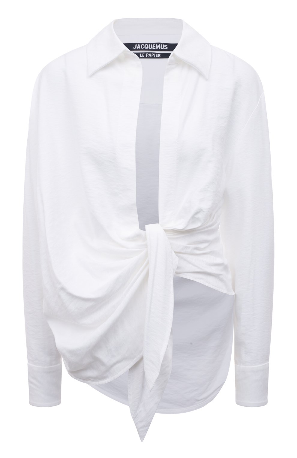 Рубашка из вискозы JACQUEMUS, арт. 21H213SH002/1020WHITE, фото 1