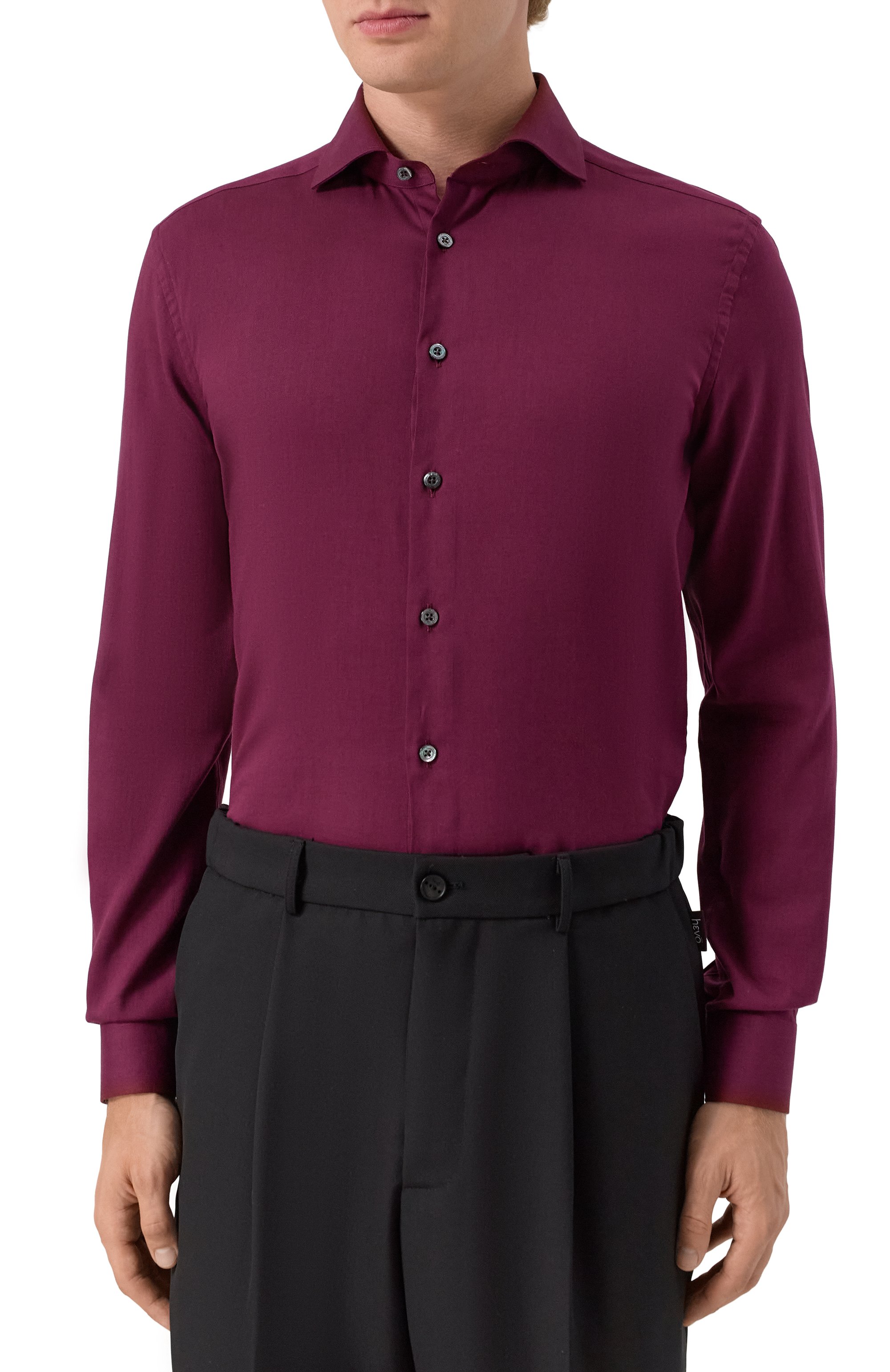 Сорочка из хлопка и вискоз�ы CORNELIANI, арт. 26P002-2611300, фото 3