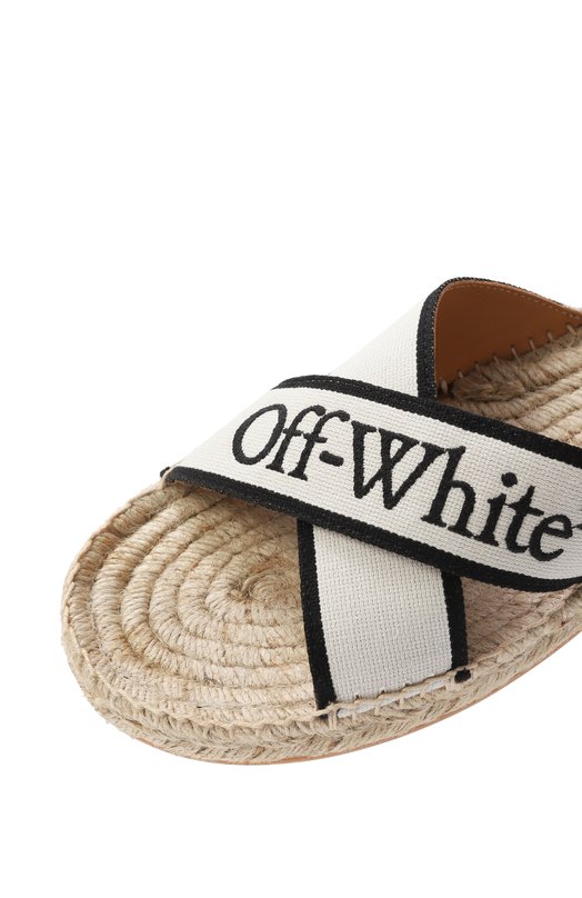 Шлепанцы Criss Cross Off-White 0WIB016S25FAB001 Бежевый  0WIB016S25FAB001 Фото 7
