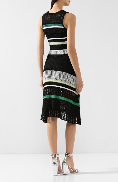 Платье из смеси шелка и вискозы PROENZA SCHOULER черного цвета по цене 117500 руб., арт. R1917172-KS041, фото 4 Платье из смеси шелка и вискозы PROENZA SCHOULER, арт. R1917172-KS041, фото 4