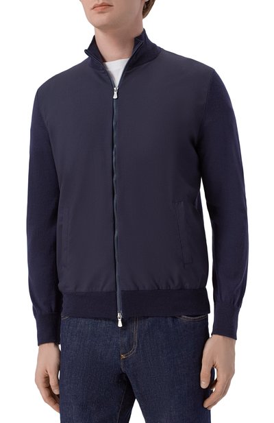 Шерстяной кардиган GRAN SASSO темно-синего цвета по цене 59950 руб., арт. 43165/14721, фото 3 Шерстяной кардиган GRAN SASSO, арт. 43165/14721, фото 3