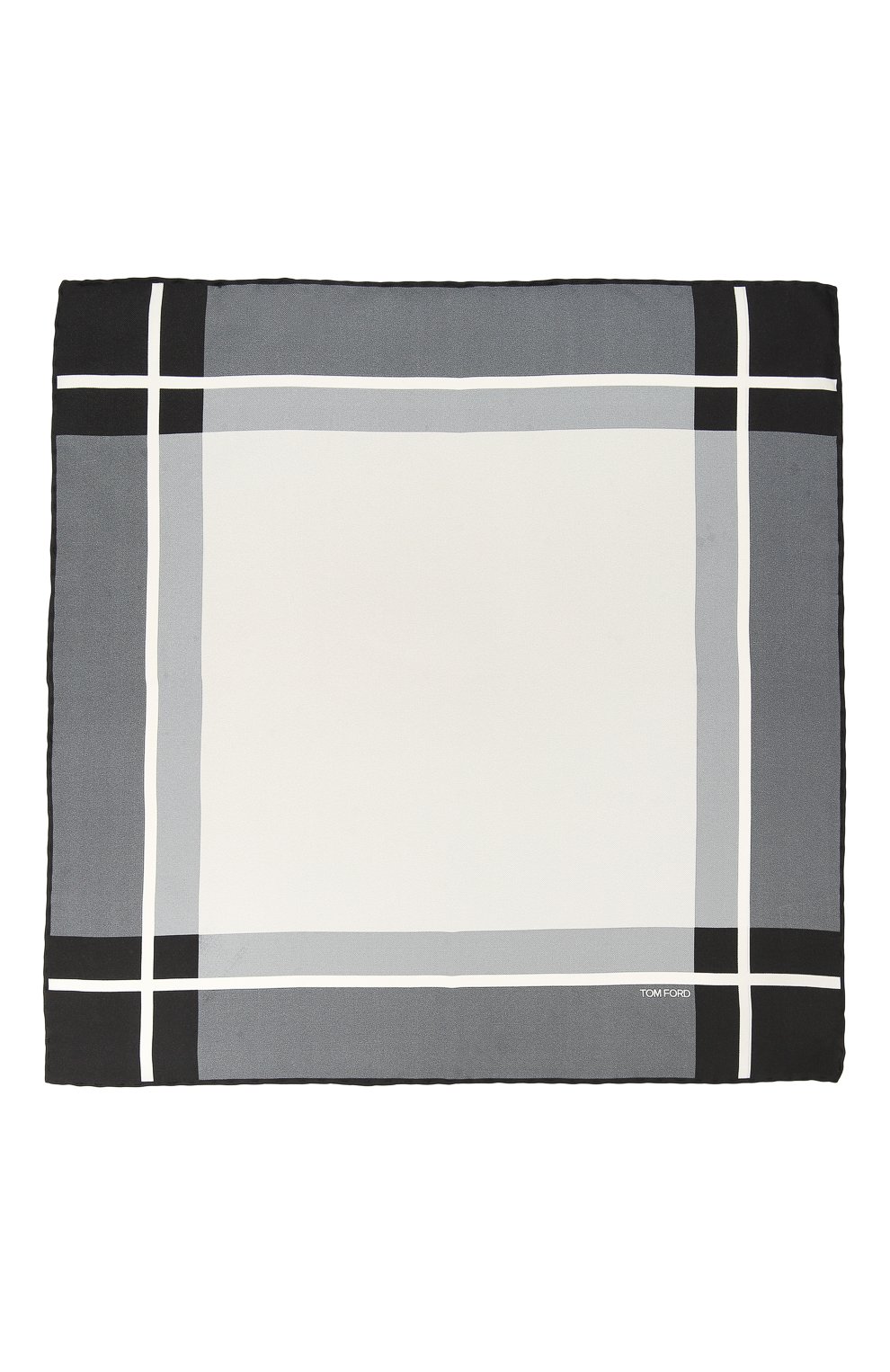 Шелковый платок TOM FORD серого цвета по цене 18150 руб., арт. 9TF93/TF312, фото 3 Шелковый платок TOM FORD, арт. 9TF93/TF312, фото 3