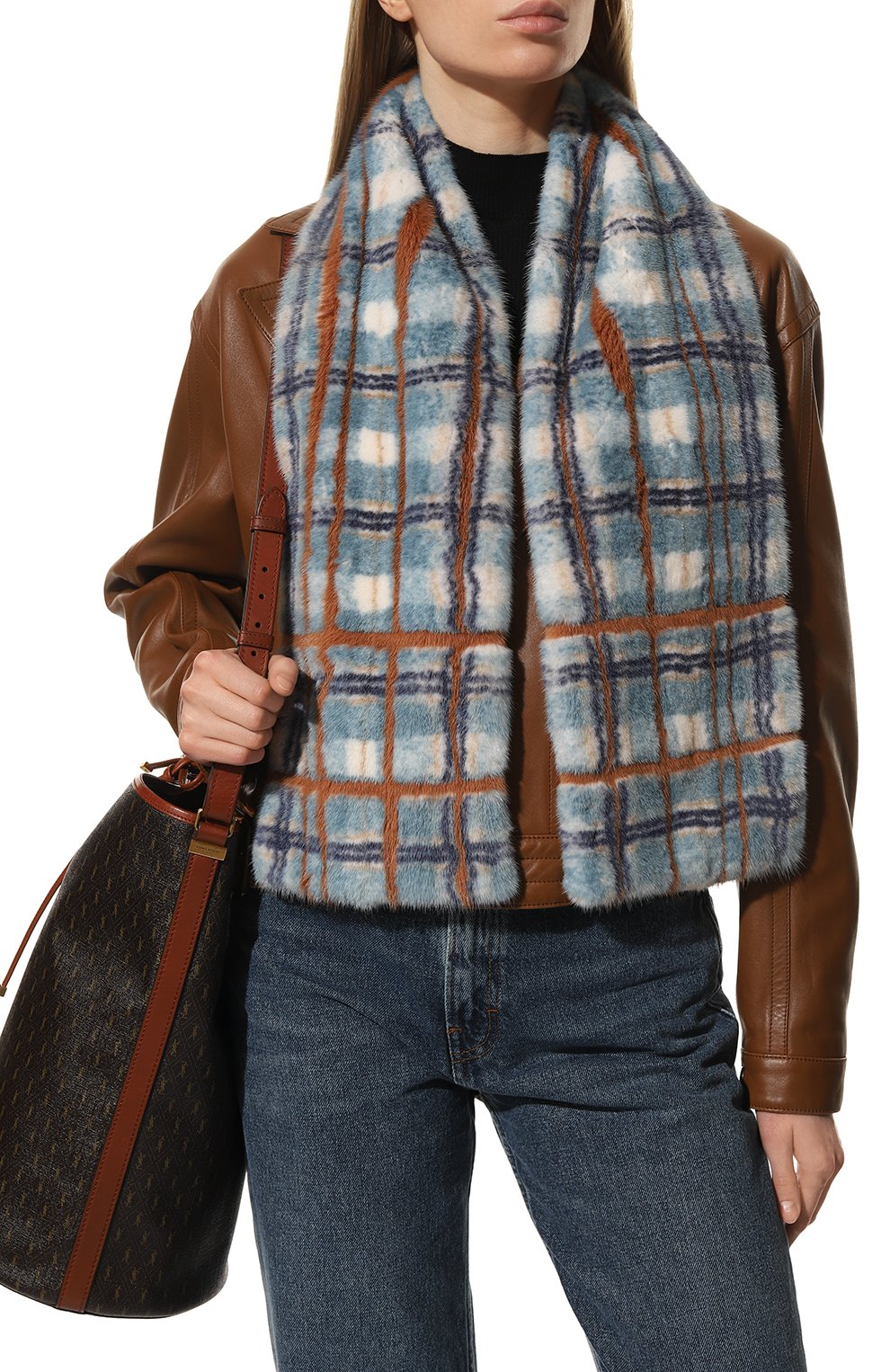 Шарф из меха норки COLOR TEMPERATURE, арт. Н-12,17/бн, фото 2