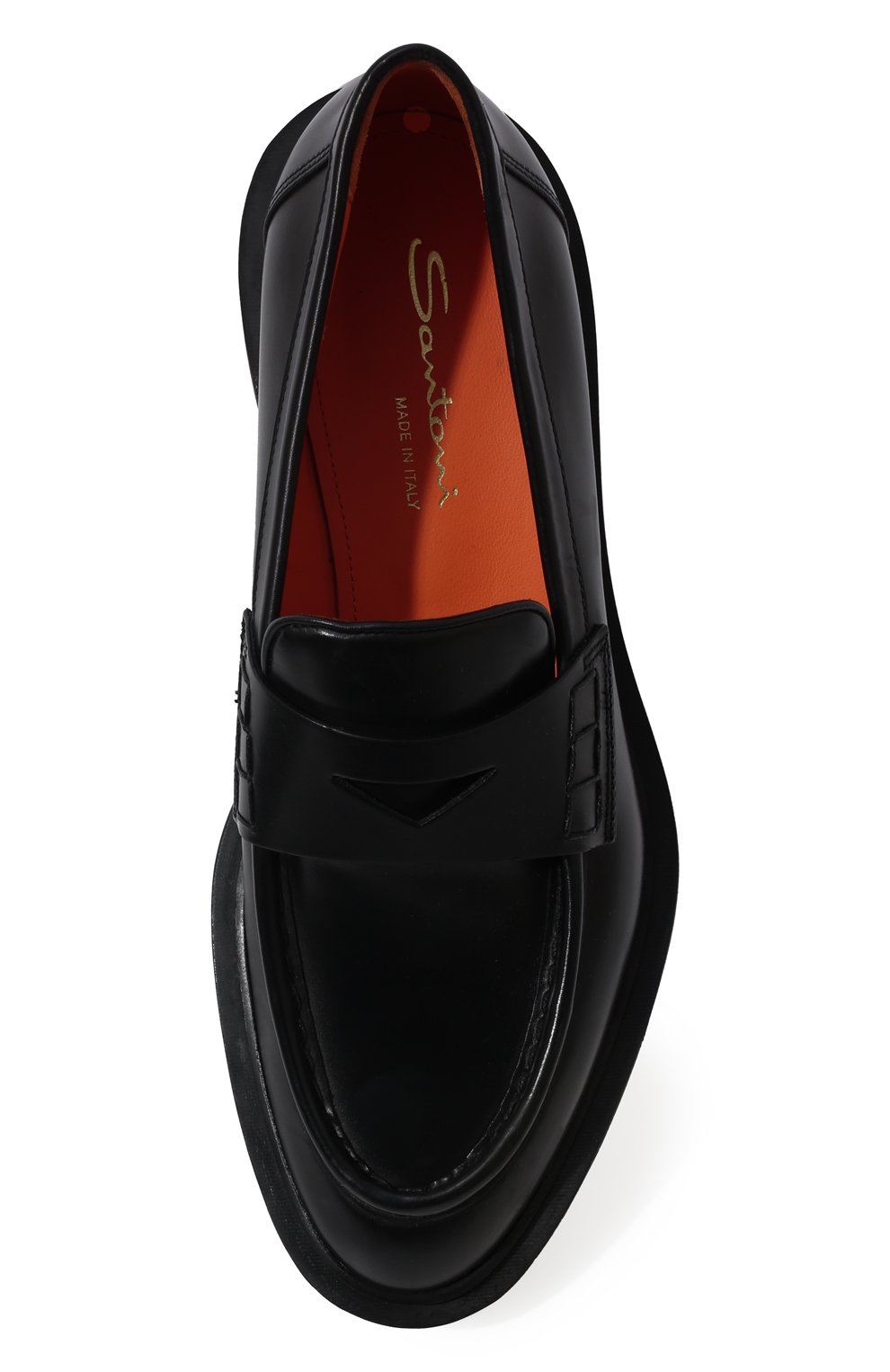 Кожаные лоферы SANTONI, арт. WUCU59020NERBLESN01, фото 6