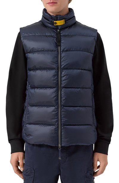 Пуховый жилет PARAJUMPERS темно-синего цвета по цене 53000 руб., арт. 25WMPMPUSX01, фото 3 Пуховый жилет PARAJUMPERS, арт. 25WMPMPUSX01, фото 3