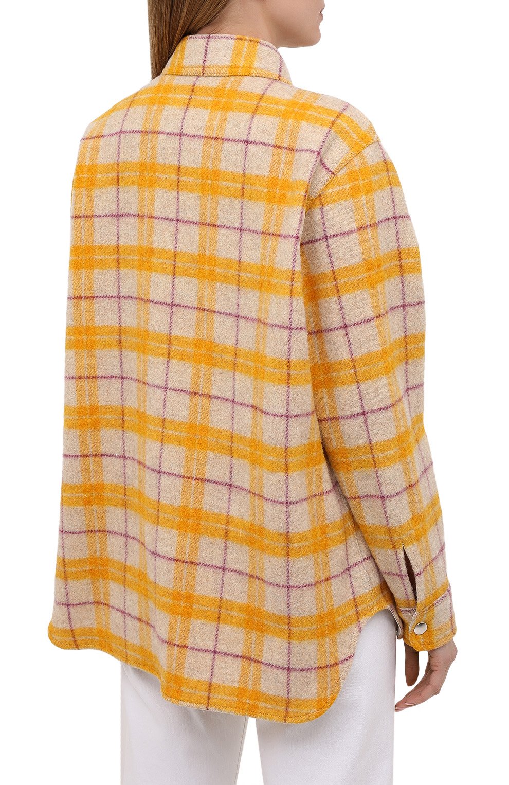 Шерстяная куртка ISABEL MARANT ETOILE желтого цвета по цене 45150 руб., арт. MA0953-21P064E/FAX0NLI, фото 4 Шерстяная куртка ISABEL MARANT ETOILE, арт. MA0953-21P064E/FAX0NLI, фото 4