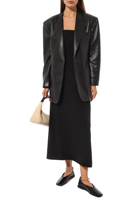 Кожаные балетки Jil Sander J15WZ0009/P4864 Чёрный  J15WZ0009/P4864 Фото 2
