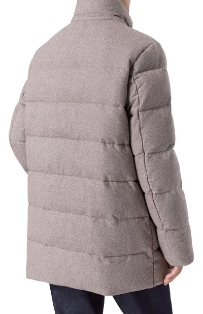 Шерстяной пуховик HETREGO темно-бежевого цвета по цене 110500 руб., арт. 8P422/PAW, фото 4 Шерстяной пуховик HETREGO, арт. 8P422/PAW, фото 4