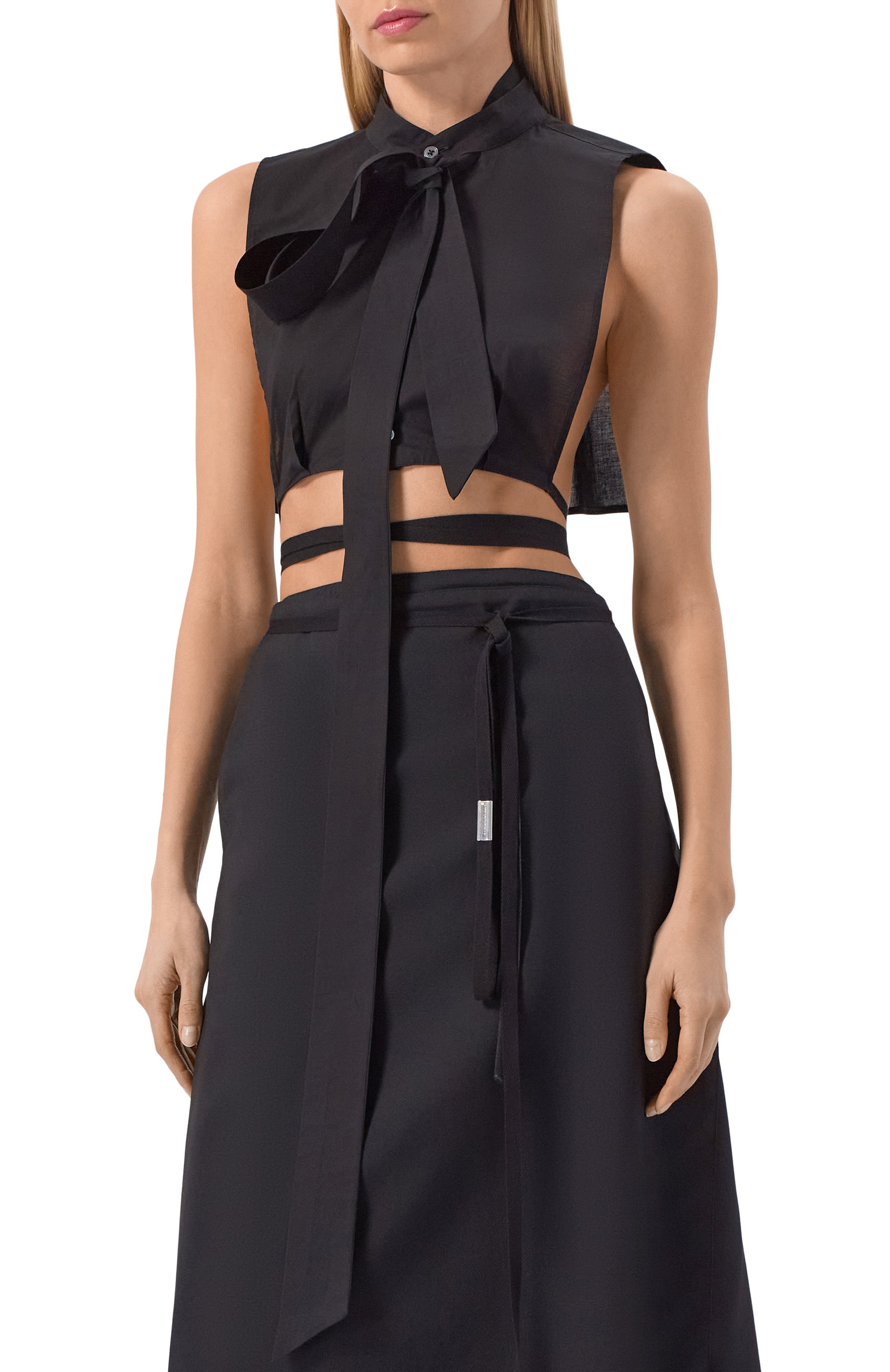 Хлопковый топ ANN DEMEULEMEESTER, арт. B0013809/FA026, фото 3