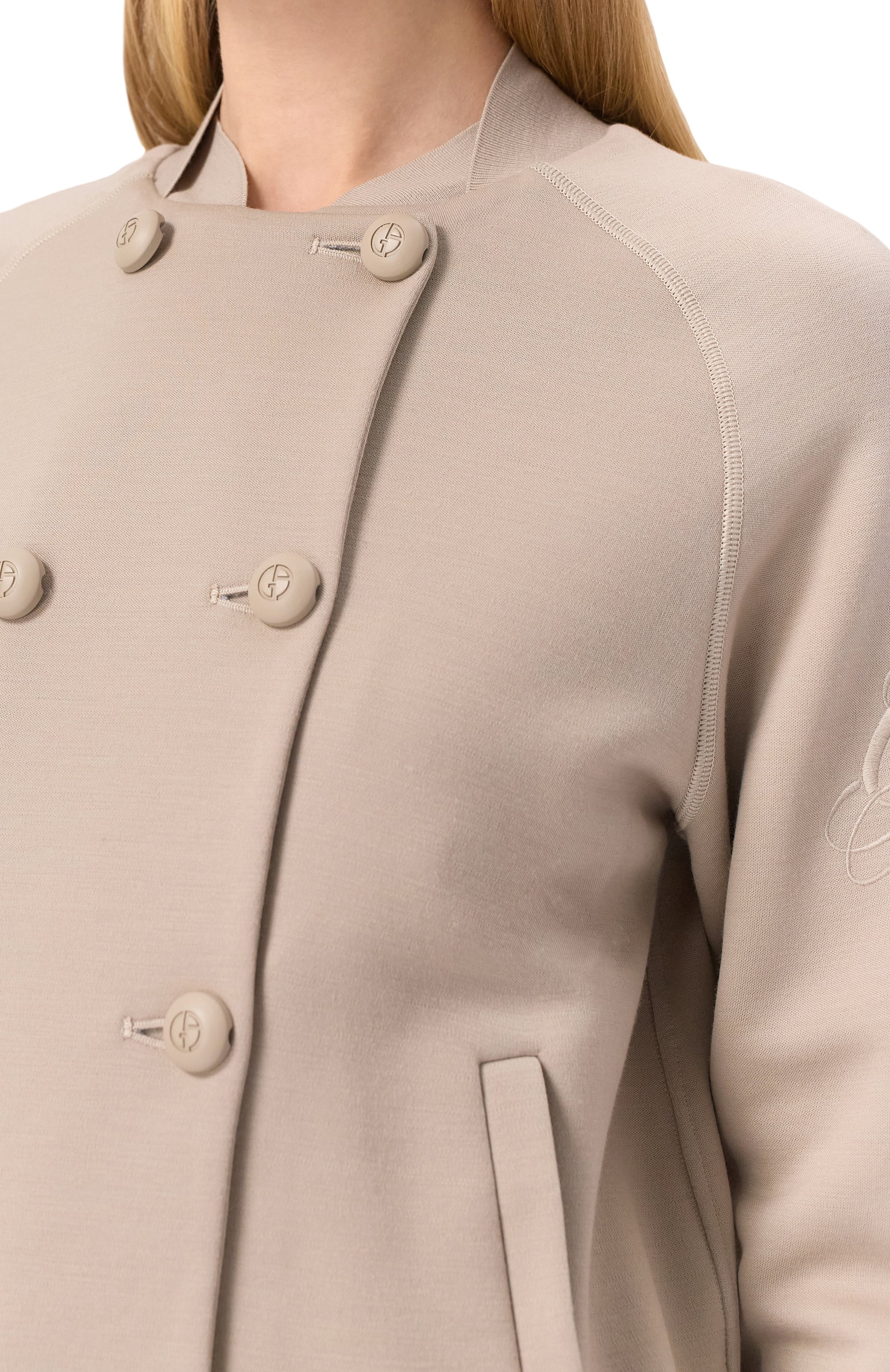 Бомбер из шерсти и вискозы GIORGIO ARMANI, арт. 6KAB50/AJDFZ, фото 5