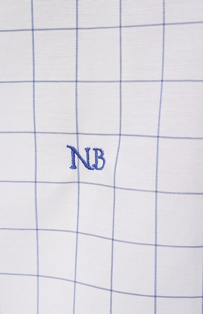 Хлопковая рубашка NOBLE&BRULEE белого цвета по цене 29100 руб., арт. NB010222/3, фото 5 Хлопковая рубашка NOBLE&BRULEE, арт. NB010222/3, фото 5