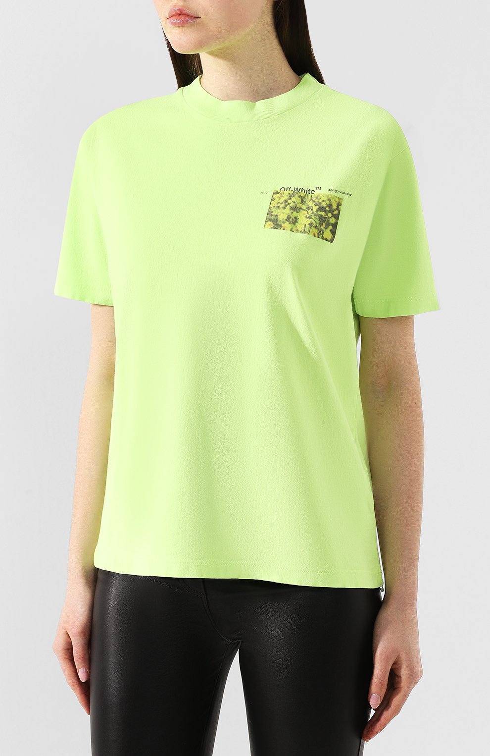 Хлопковая футболка OFF-WHITE, арт. 0WAA049S19D960786288, фото 3