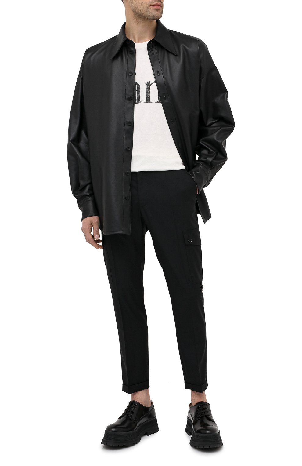 Шерстяные брюки-карго DOLCE & GABBANA, арт. GWQ1ET/FURJV, фото 2