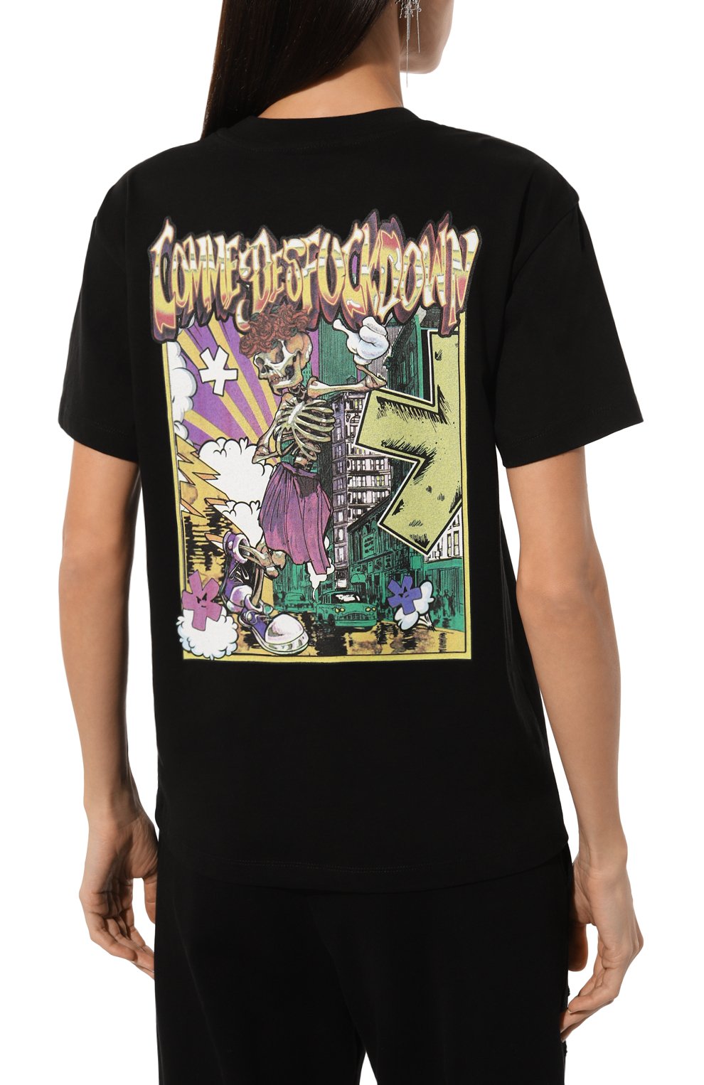 Хлопковая футболка COMME DES FUCKDOWN, арт. CFABW01070, фото 4