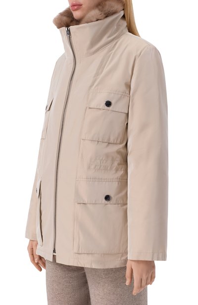 Пуховая парка с отделкой из соболя YVES SALOMON, арт. 20WYV05371/ZIRV, фото 3