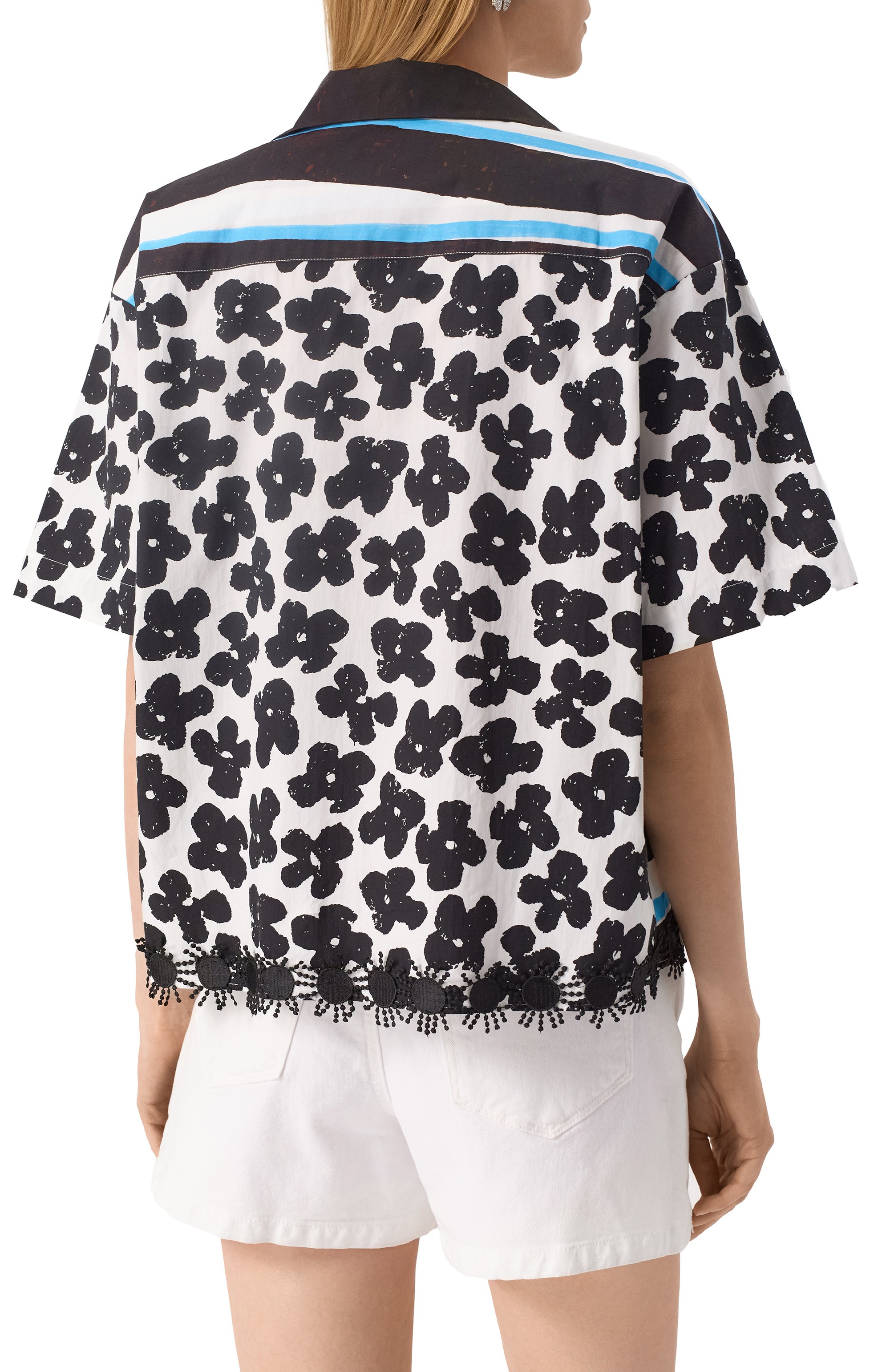 Хлопковая рубашка MSGM, арт. 3841MDE27Y/257150, фото 4