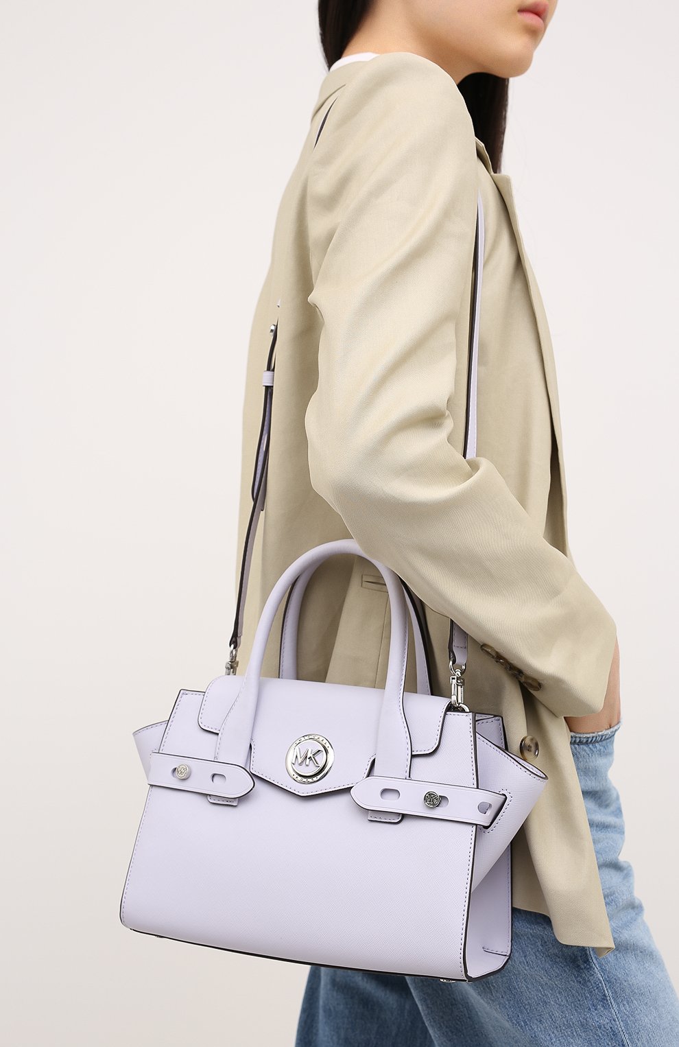 Сумка carmen small MICHAEL MICHAEL KORS сиреневого цвета по цене 54950 руб., арт. 30S0SNMS0L, фото 6 Сумка carmen small MICHAEL MICHAEL KORS, арт. 30S0SNMS0L, фото 6
