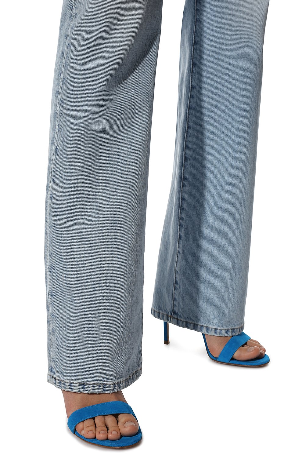 Замшевые босоножки portofino 105 GIANVITO ROSSI, арт. G61096.15RIC.CAMTURC, фото 3