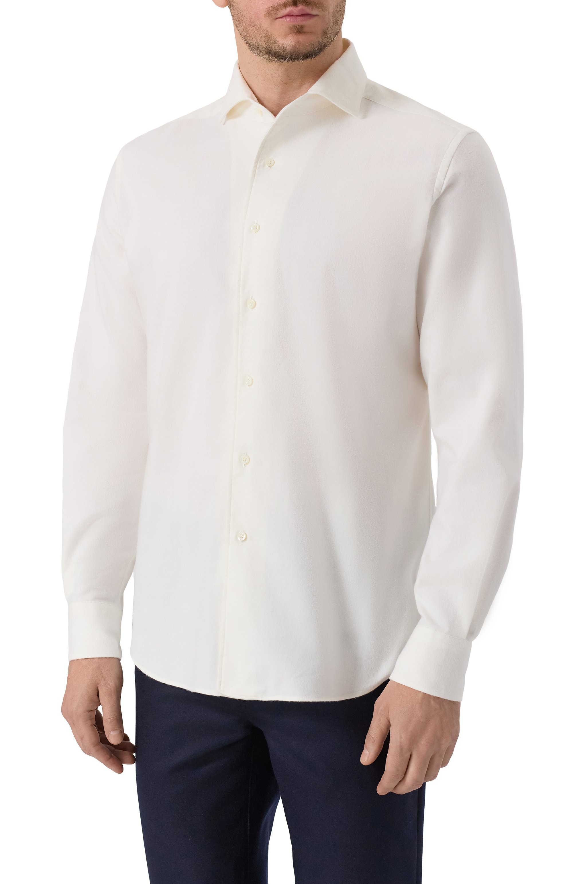 Рубашка из хлопка и кашемира CORNELIANI, арт. 26P156-2611629, фото 3